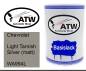 Preview: Chevrolet, Light Tarnish Silver (matt), WA994L: 500ml Lackdose, von ATW Autoteile West.